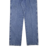 WRANGLER Mens Blue Cotton Blend Regular Straight Jeans W34 L32 Classic Design