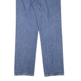 WRANGLER Mens Blue Cotton Blend Regular Straight Jeans W34 L32 Classic Design