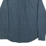 TOMMY HILFIGER Mens Blue Green Checked Shirt M Cotton Long Sleeve Casual