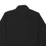 FASHION PROMO Mens Black Jacket L Polyester Blend Plain Zip Casual Outdoor