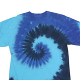 PORT & COMPANY Mens Blue Tie Dye T-Shirt M Short Sleeve Crew Neck Walker-Dixon