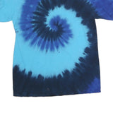 PORT & COMPANY Mens Blue Tie Dye T-Shirt M Short Sleeve Crew Neck Walker-Dixon