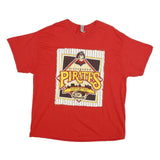 GILDAN Womens Red Pittsburgh Pirates Graphic T-Shirt XL Short Sleeve Crew Neck