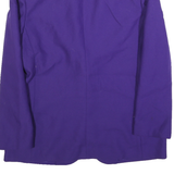 KORET Womens Purple Wool Blend Classic Jacket M Button Closure Plain Elegant
