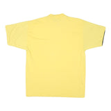 CAMP BEVERLY HILLS Mens Yellow T-Shirt M Short Sleeve Crew Neck Cotton Blend