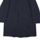 Mens Navy Plain Button Jacket L Cotton Blend Classic Smart Formal Outerwear