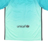 NIKE Barcelona 2016-17 Boys Blue Football Third Shirt XL Short Sleeve V-Neck