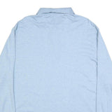 POLO RALPH LAUREN Mens Blue Long Sleeve Plain Polo Shirt XL Classic Style Casual