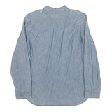 LAUREN RALPH LAUREN Womens Blue Shirt S Cotton Blend Casual Long Sleeve