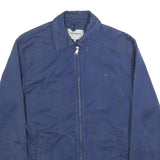 CARHARTT WIP Mens Blue XS Cotton Zip Jacket Plain Classic Workwear Style