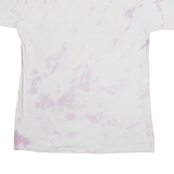 POETIC JUSTICE Mens White & Pink S Graphic T-Shirt Short Sleeve Crew Neck