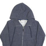ADIDAS Womens Blue Zip Hoodie XS Cotton Blend Casual Zip Up Activewear