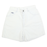 LEE Womens Cotton White Casual Shorts S W28 Classic Fit Denim Style