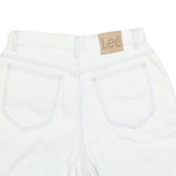 LEE Womens Cotton White Casual Shorts S W28 Classic Fit Denim Style