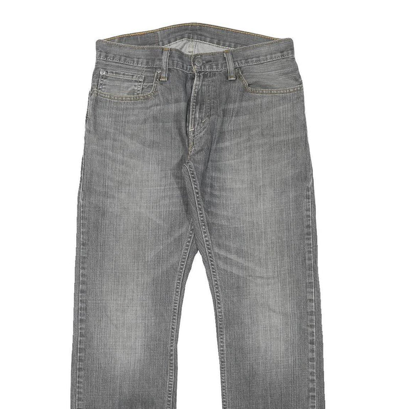 LEVI'S 514 Mens Jeans Grey Regular Straight Denim Medium W31 L31 Classic Fit Zip