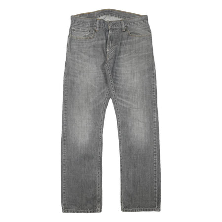 LEVI'S 514 Mens Jeans Grey Regular Straight Denim Medium W31 L31 Classic Fit Zip