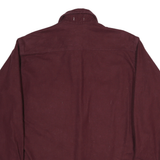 ST JOHNS BAY Mens Maroon Cotton Blend Shirt L Button Pocket Long Sleeve Casual