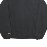 PUMA Mens Black Grey Cup Crew Neck L Cotton Blend Sweatshirt Casual Pullover