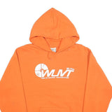 LEE Mens Orange WUVT Radio Print Pullover Hoodie M Cotton Blend Casual