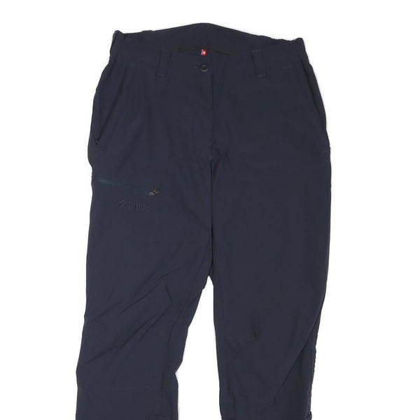 MAIER SPORTS Womens Polyester Blend Navy Regular Trousers W27 L27 Outdoor Zip
