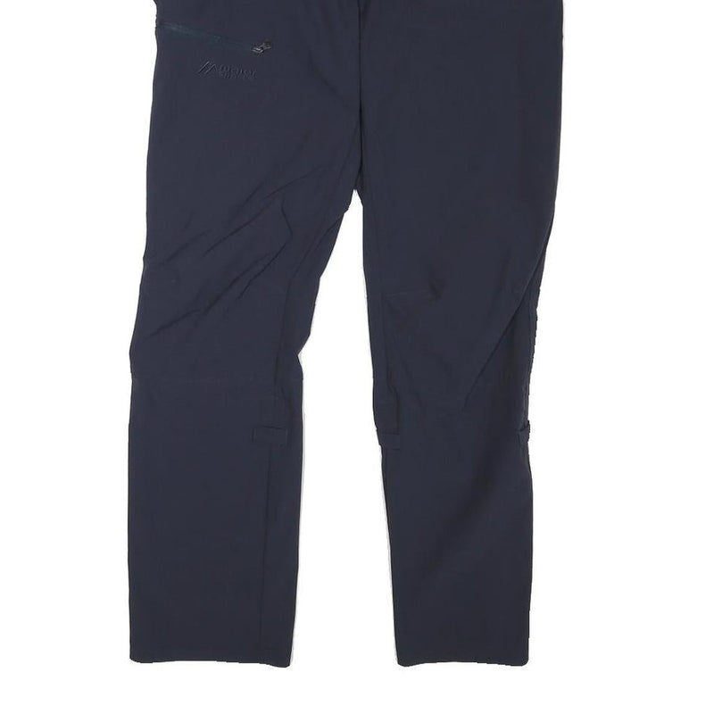 MAIER SPORTS Womens Polyester Blend Navy Regular Trousers W27 L27 Outdoor Zip