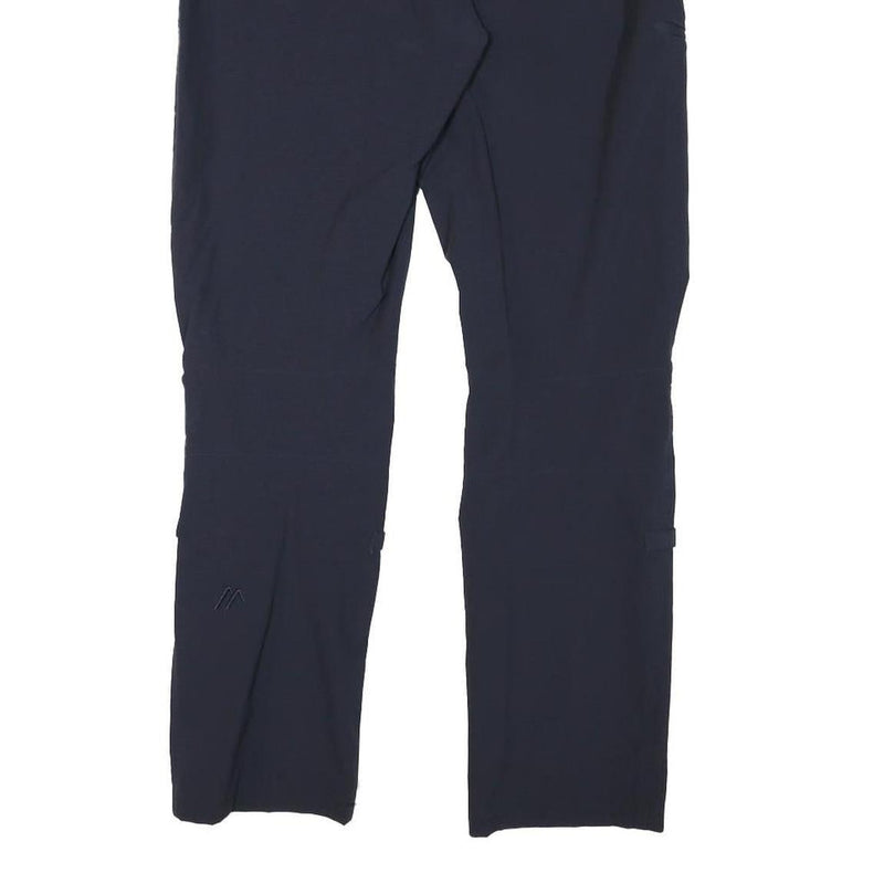 MAIER SPORTS Womens Polyester Blend Navy Regular Trousers W27 L27 Outdoor Zip
