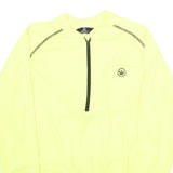 CANARI Mens Yellow Long Sleeve Zip Neck Polyester Cycling Jersey M