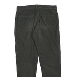 APC Womens Black Corduroy Slim Tapered Trousers W29 L27 Button Closure