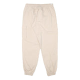 PUMA Mens Cotton Blend Beige Relaxed Drawstring Cargo Trousers W29 L27 Casual