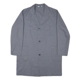 SPILAG Mens Grey Workwear Button Jacket L Cotton Blend Plain Casual