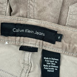 Calvin Klein Jeans Cord Trousers - 30″ Waist Beige Corduroy