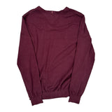 Tommy Hilfiger Jumper - Large Burgundy Cotton