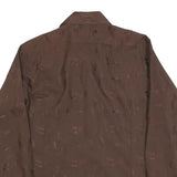 DINO LORENZI Mens Brown Pattern Shirt S Stylish Long Sleeve Casual