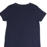 TOMMY HILFIGER Womens Navy Blue Logo Print T-Shirt Dress Cotton Blend Short