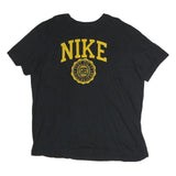 NIKE Mens Black Yellow Graphic T-Shirt XL Short Sleeve Crew Neck Cotton