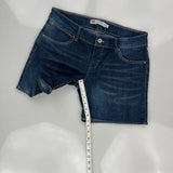 Levis Denim Shorts - 32W UK 12 Blue Denim