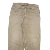 LEVI'S 533 Mens Relaxed Jeans Beige Denim W32 L29 Classic Cotton Blend Zip