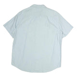 LEVI'S Mens Blue Plain Shirt L Casual Cotton Button Shirt Summer