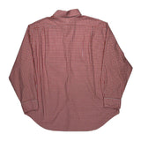 Regent Classic Fit Polo By Ralph Lauren Checked Shirt - 2XL Red Cotton
