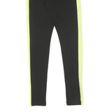 PUMA Womens Joggers Black & Yellow Slim Skinny UK 10 W24 L28 Athletic Track