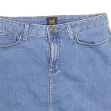 LEE Womens Blue Denim Mini Cotton Skirt M Casual Classic Summer Wear