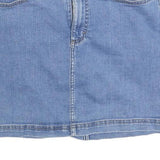 LEE Womens Blue Denim Mini Cotton Skirt M Casual Classic Summer Wear