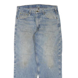 CARHARTT Mens Jeans Blue Regular Straight Denim Medium W36 L30 Workwear