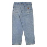 CARHARTT Mens Jeans Blue Regular Straight Denim Medium W36 L30 Workwear
