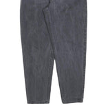 TEDDYS Womens Relaxed Jeans Black Denim Rinse W28 L30 Elastic Waistband Zip