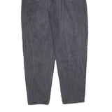 TEDDYS Womens Relaxed Jeans Black Denim Rinse W28 L30 Elastic Waistband Zip