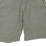 CARHARTT Mens Shorts Green Casual Cotton Blend M W31 Relaxed Fit Zipper