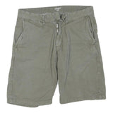 CARHARTT Mens Shorts Green Casual Cotton Blend M W31 Relaxed Fit Zipper