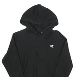 CHAMPION REVERSE WEAVE Womens Black Hoodie XS Classic Pullover Cotton Blend