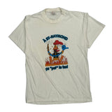 Firefighter Theme Unbranded Single Stitch T-Shirt - XL White Cotton